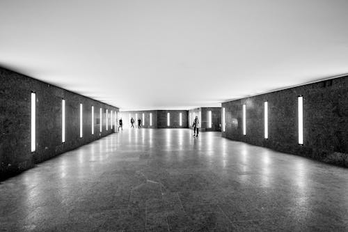 Foto d'estoc gratuïta de arquitectura moderna, blanc i negre, brillant