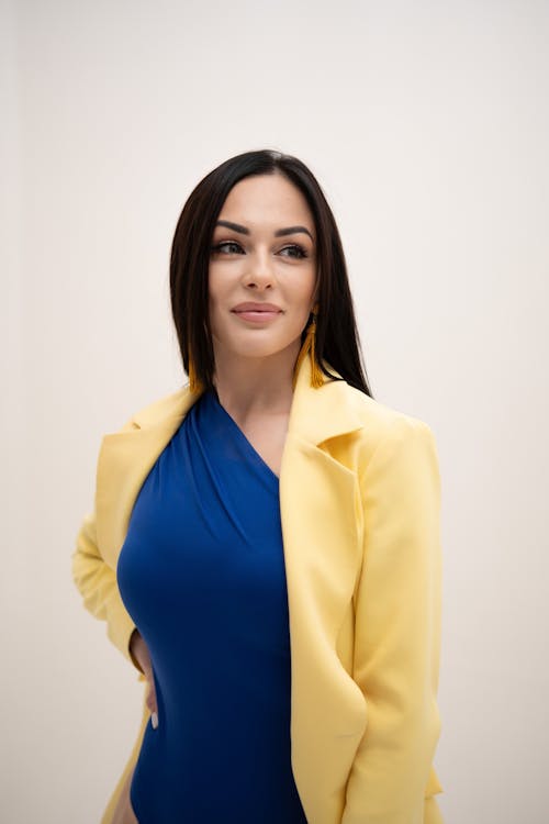 Portrait of Woman in Yellow Jacket