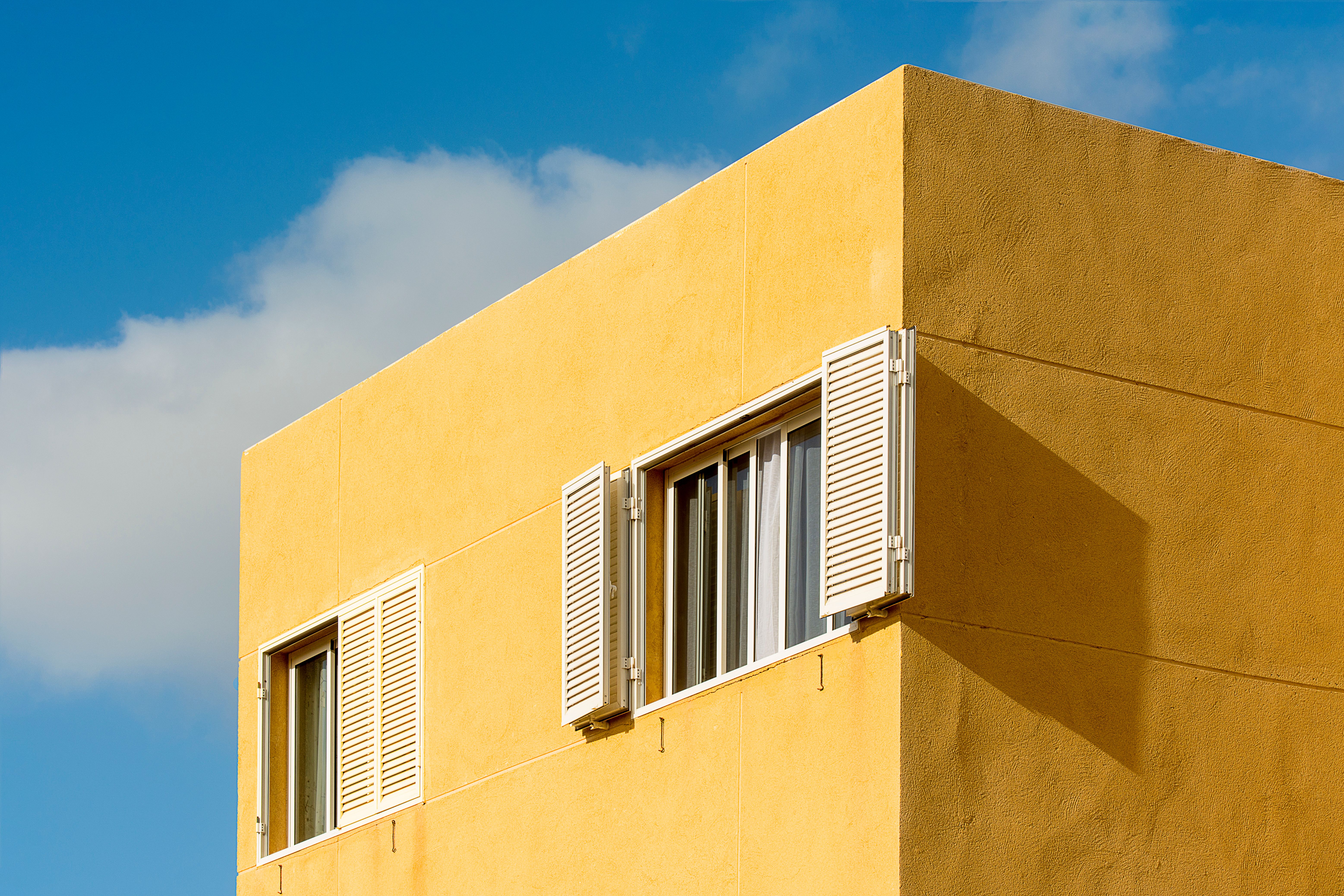 Modern residential windows with clean architectural lines