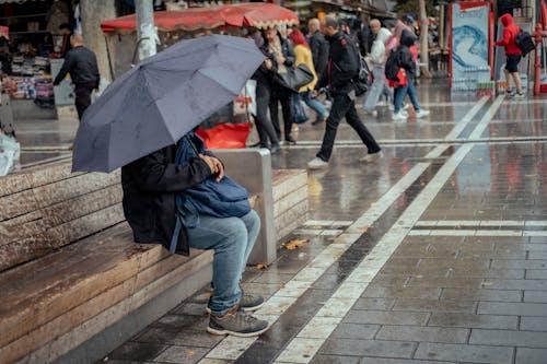 城市街道, 多雨的, 天氣 的 免費圖庫相片