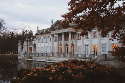 Palace on the Isle in Warsaw in Autumn