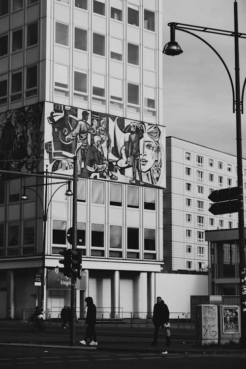 Mural on Building Wall in Berlin