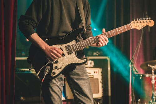 Gratis lagerfoto af elektrisk guitar, koncert