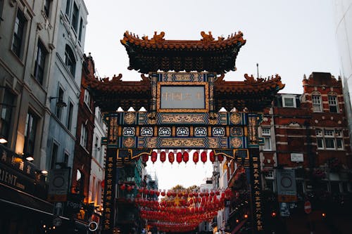 Immagine gratuita di cancello, chinatown, costruzione