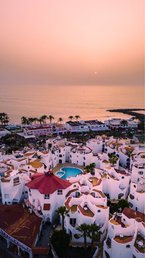 Aerial View of Casapueblo, Punta Ballena, Uruguay