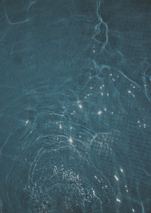 Abstract Image of a Glittering Reflection in a Swimming Pool