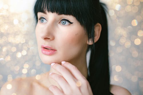 Free Close-Up Photo of Woman's Face Stock Photo
