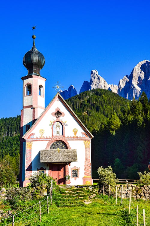 Church of St John in Dolomites in Italy