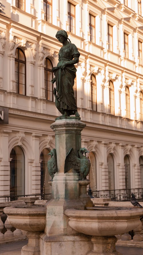 Goose Girl Fountain in Vienna