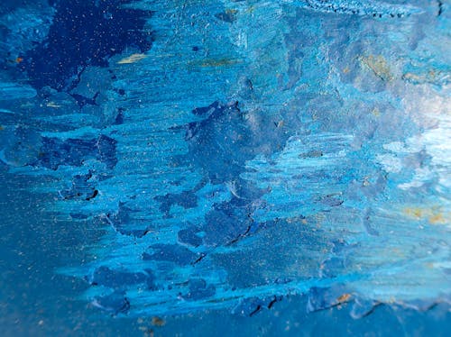 Free Blue and White Abstract Painting Stock Photo