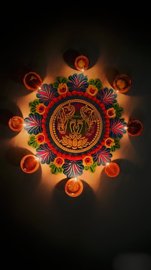 Gratis arkivbilde med diwali, diya, farge