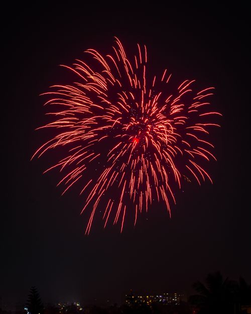 Free Spectacular fireworks display lighting up the night sky in Bengaluru, India, capturing the festive spirit. Stock Photo