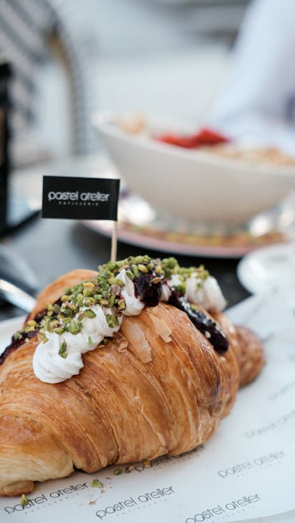 Delicious Croissant with Nuts