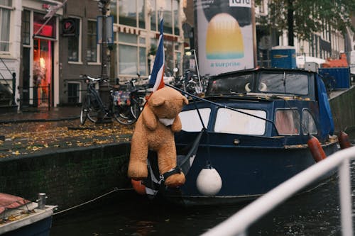 Imagine de stoc gratuită din Amsterdam, barcă cu motor, cădere