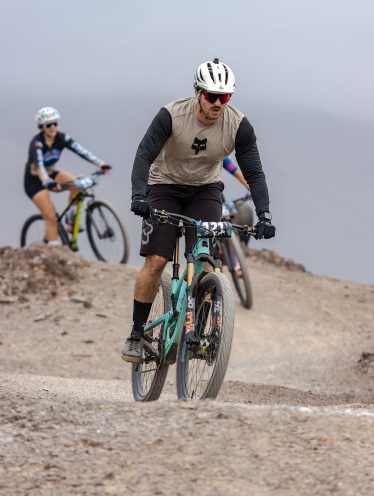 Photo Of People Mountain Bike Racing 