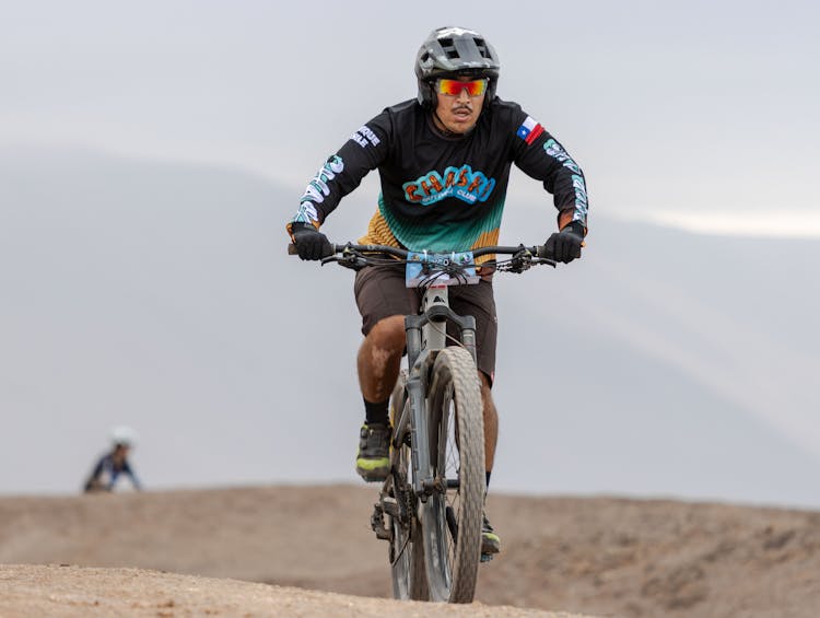 Photo Of A Man Mountain Bike Racing 