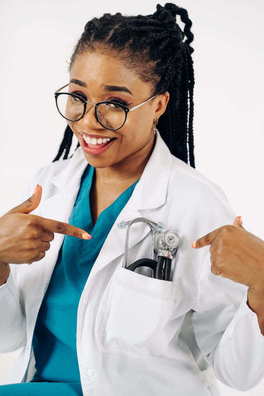 Example healthcare sector website template inside the Blaxn AI website builder