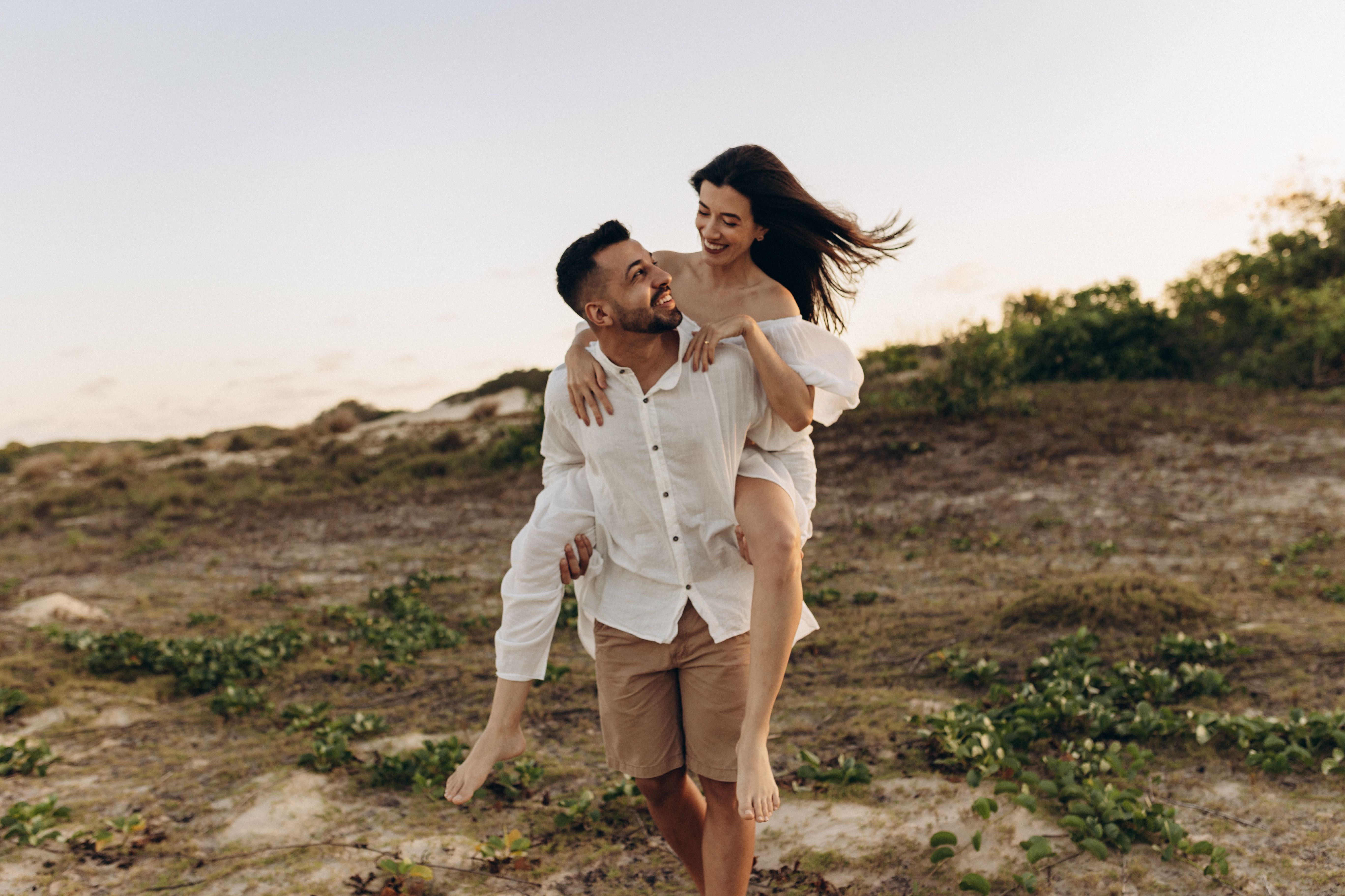 Man Giving Woman a Piggyback Riding · Free Stock Photo