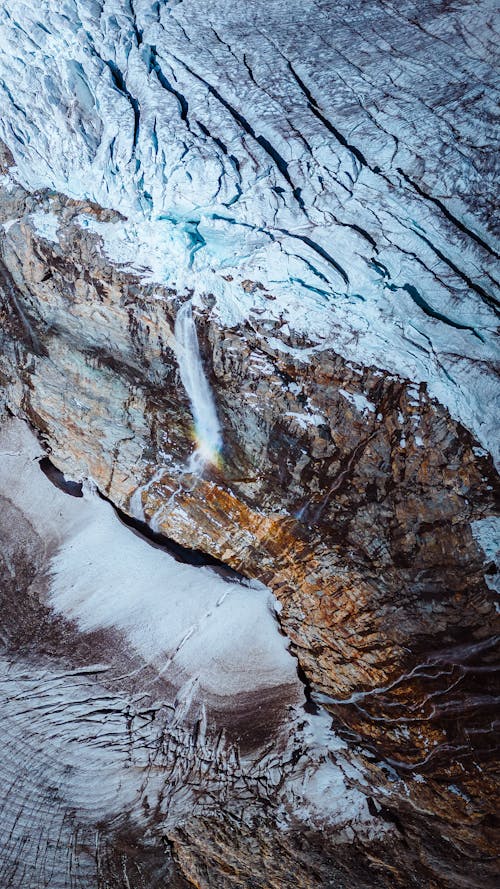 View of a Mountain in Winter 