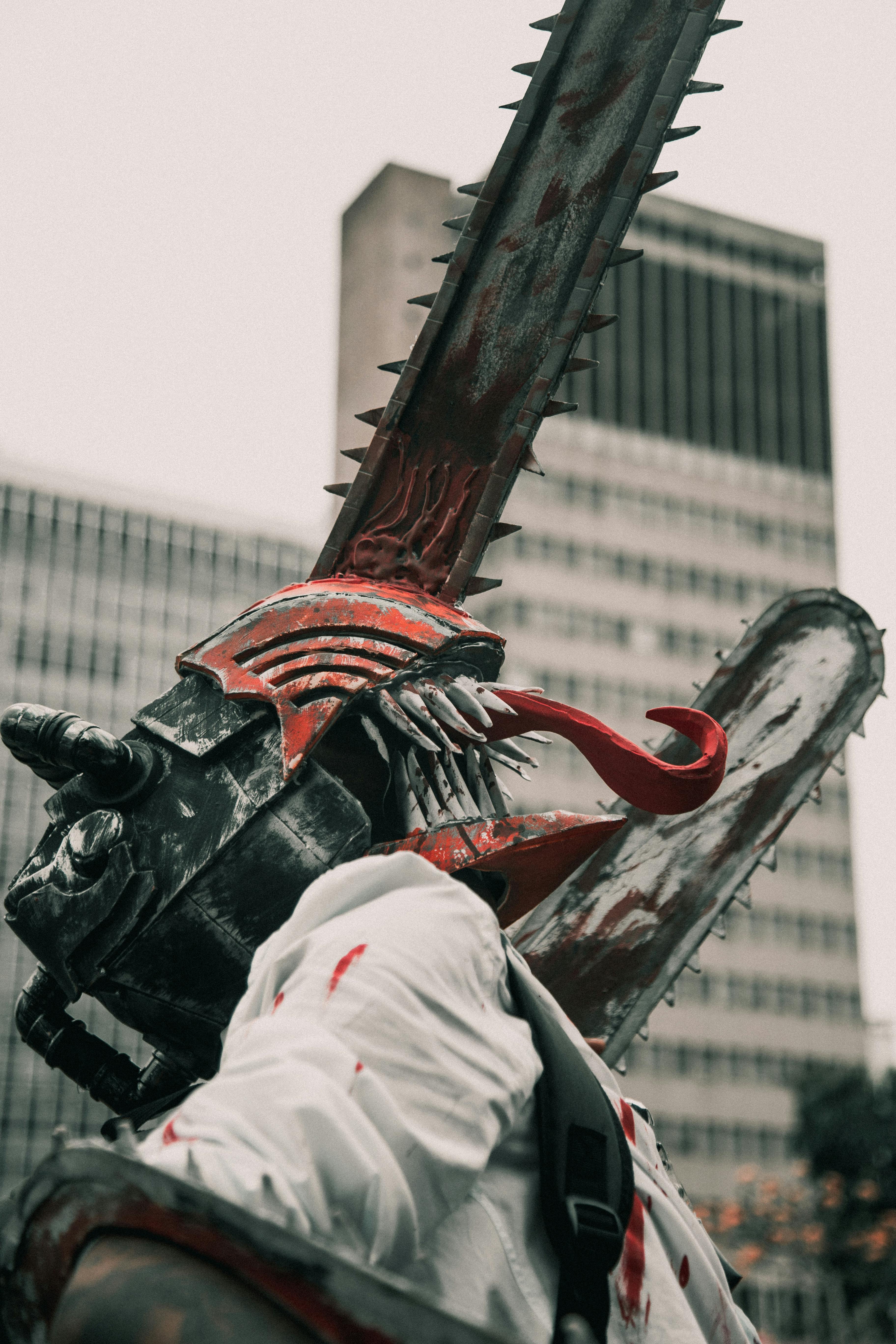 Person in Chainsaw Mask · Free Stock Photo