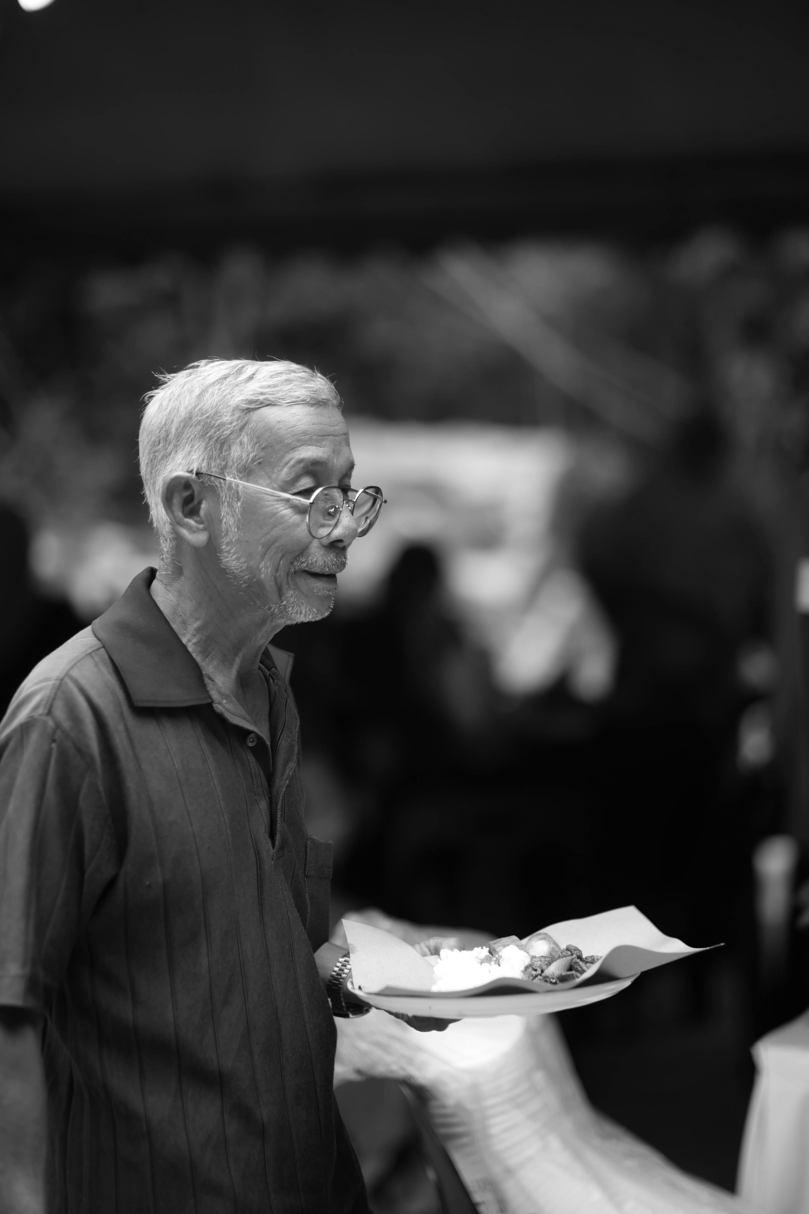 smiling elderly man