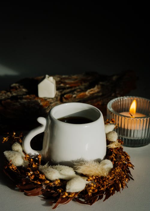 Candle and a Cup of Coffee 