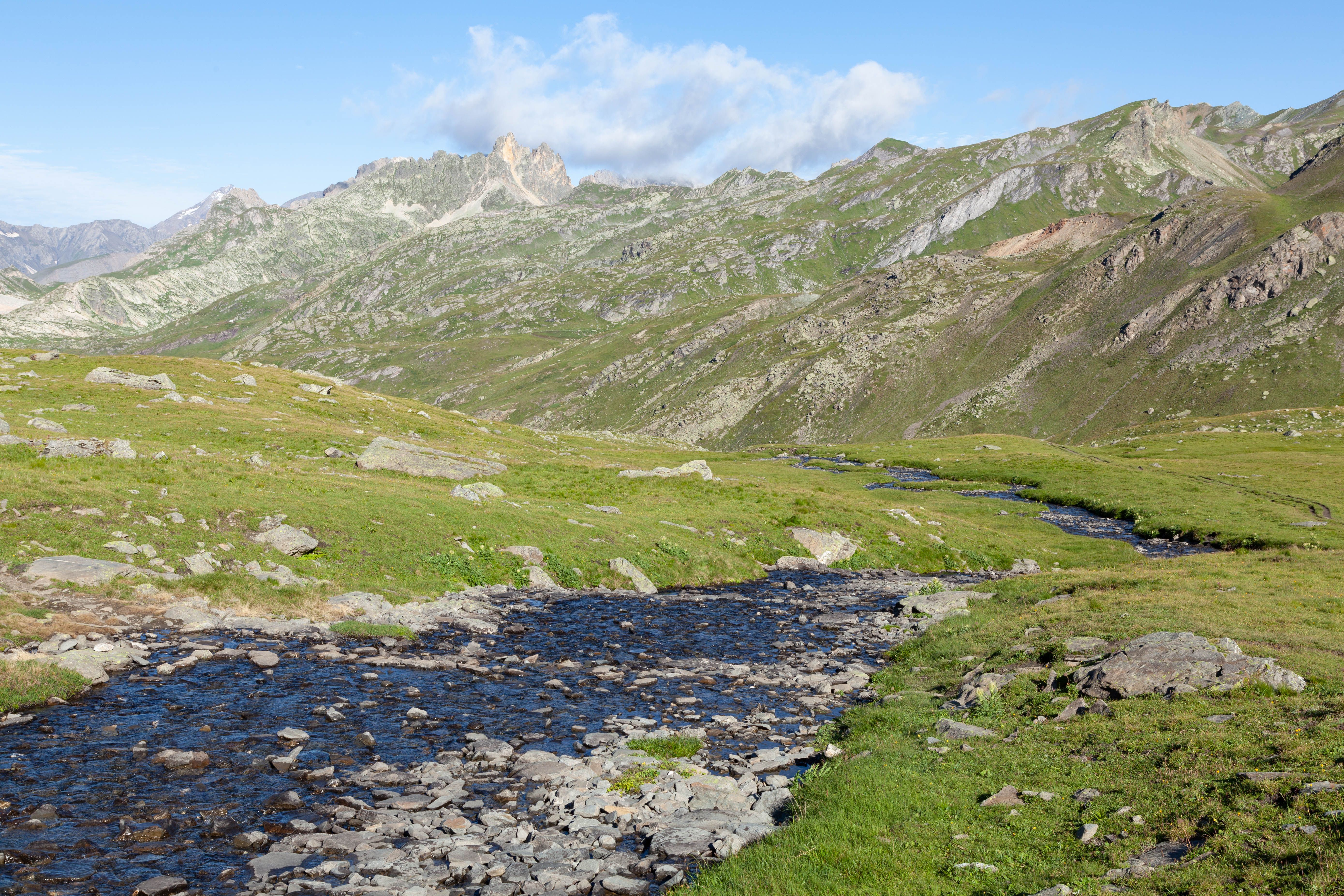 A Stream in Mountains · Free Stock Photo