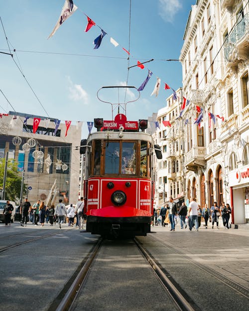 Taksim-Tunel Tram one of Istanbul Nostalgic Tramways