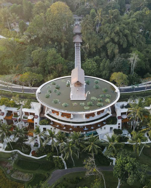 Aerial View of Four Seasons Resort Bali At Sayan in Indonesia