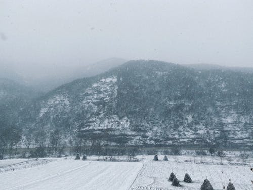 冬季, 山, 景觀 的 免费素材图片