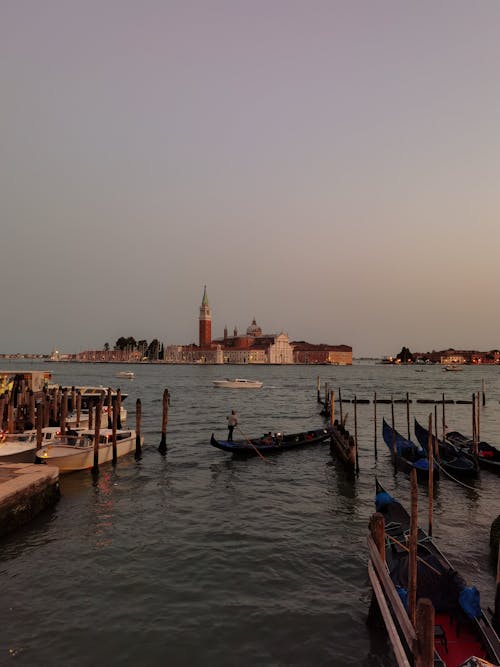 View of the San Giorgio Maggiore Church from across the Canal, Venice, Italy 