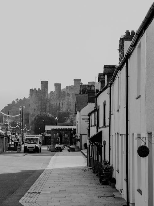 Fotos de stock gratuitas de blanco y negro, castillo, castillos