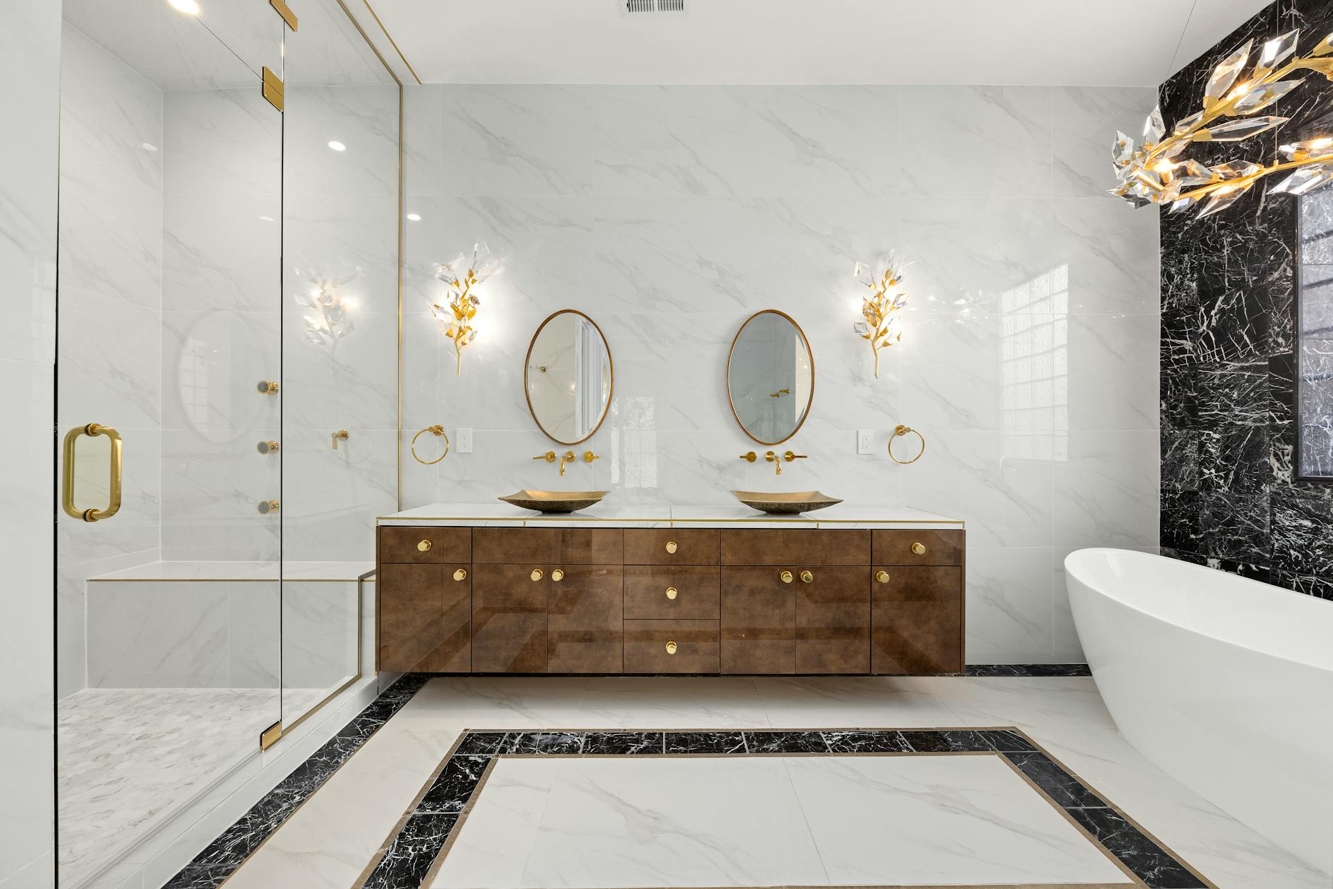 Interior of a Modern Luxury Bathroom
