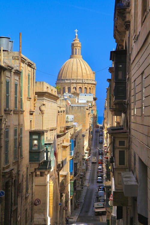 Dome of the Basilica in Valletta, Malta