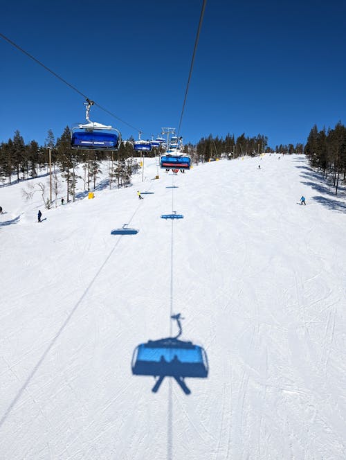 Ski Slope and Clear Sky