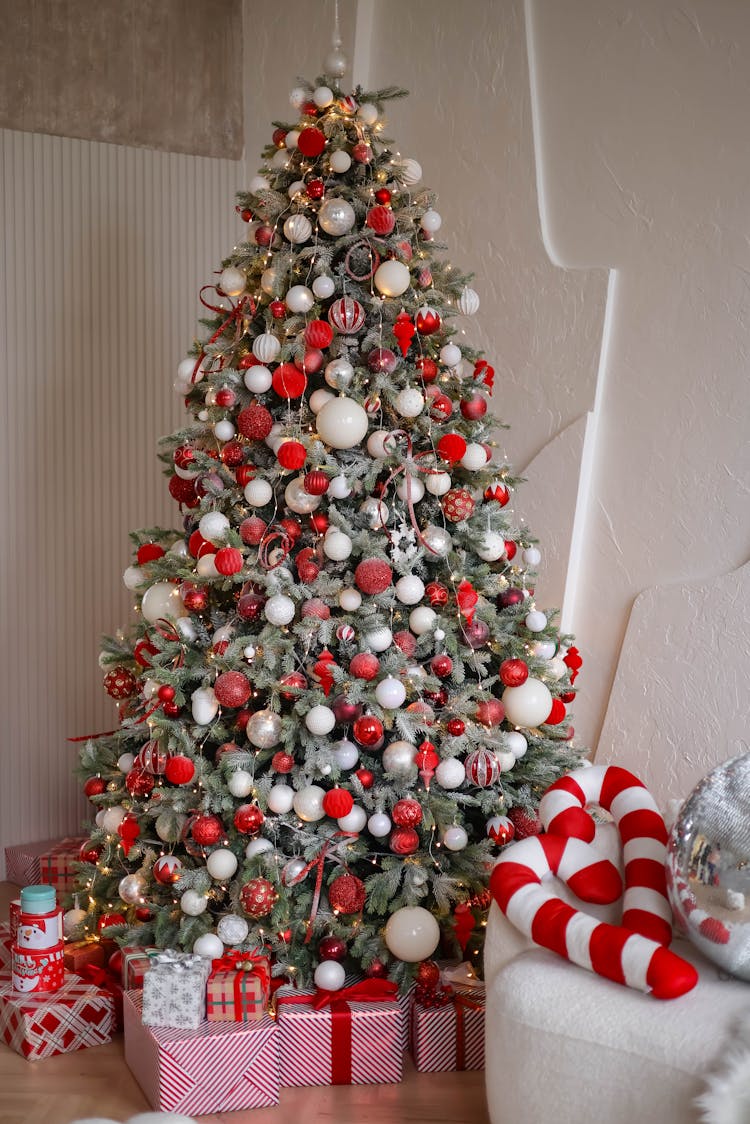 Christmas Tree In Corner Of Room