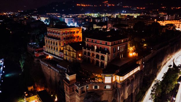 Buildings in City at Night