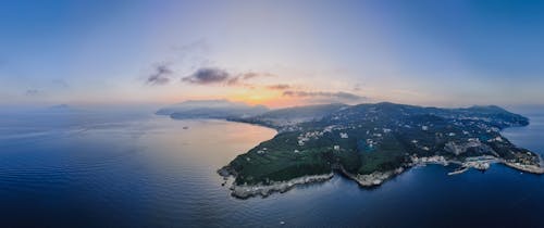 An Aerial View on an Island 