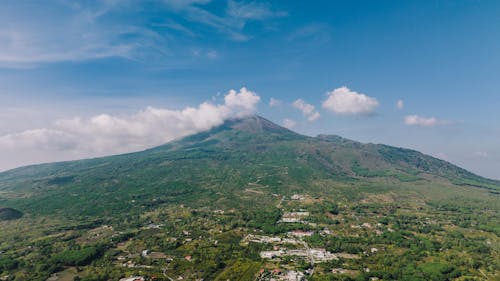 Scenic Landscape with a Volcano