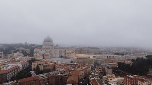 St. Peters Basilica in the Fog