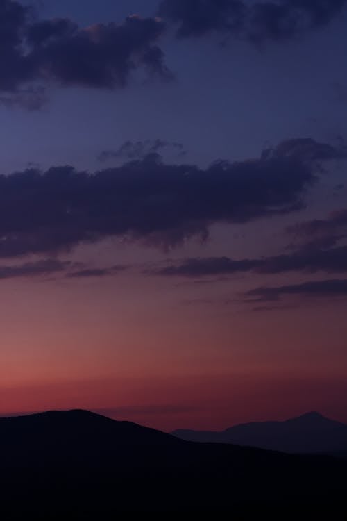 天空, 山, 日落 的 免费素材图片