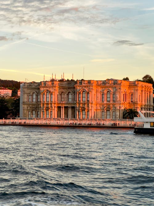 Beylerbeyi Palace in Istanbul at Sunset