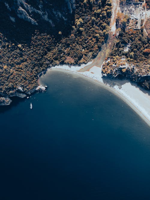 Drone Shot of Beach