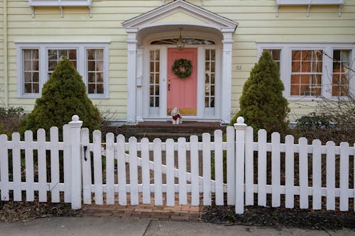 Pastel Yellow House