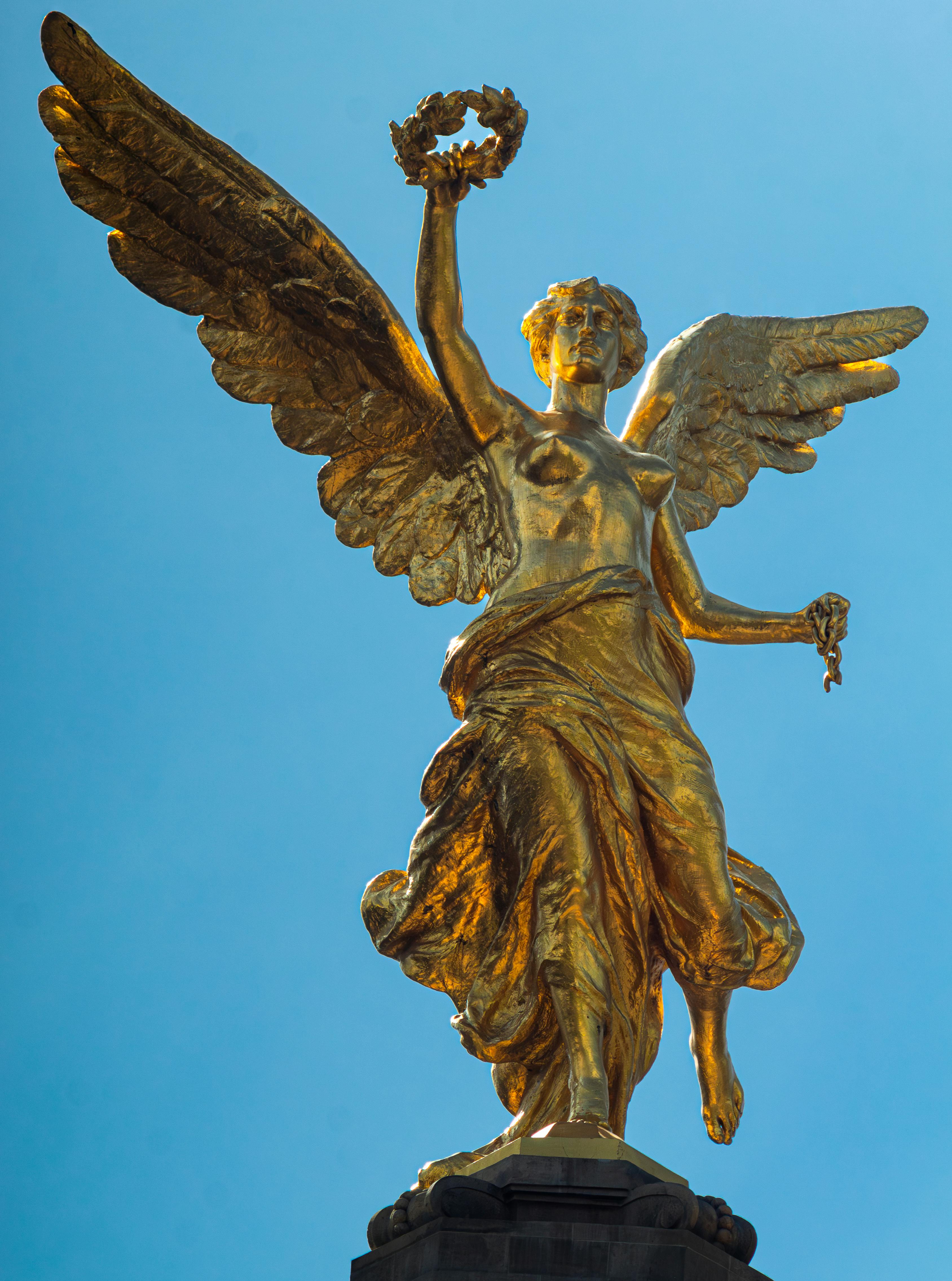 The Angel of Independence, a Symbol of Mexico City Stock Image - Image of  america, golden: 128071709