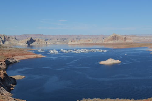 Island on Lake Powell in Utah and Arizona