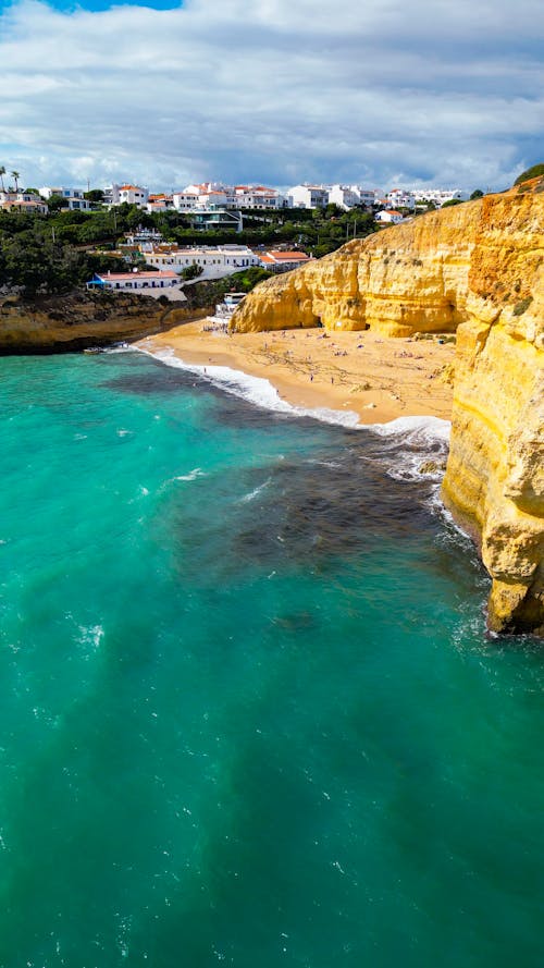 Photos gratuites de à flanc de colline, algarve, attraction touristique