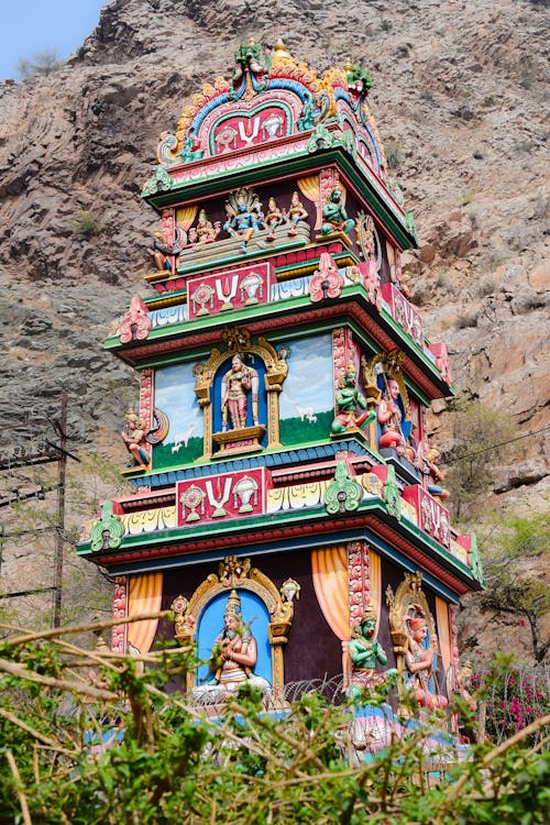 Ornamented Hindu Temple Building