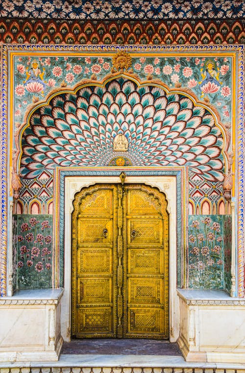 Door in the City Palace, Jaipur, India 