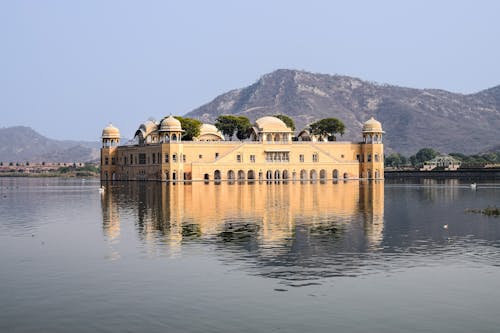 Jal Mahal Palace on Lake in India